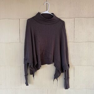 Free People We The Free Moon Daisy Thermal Pullover 'Horseshoe Brown'